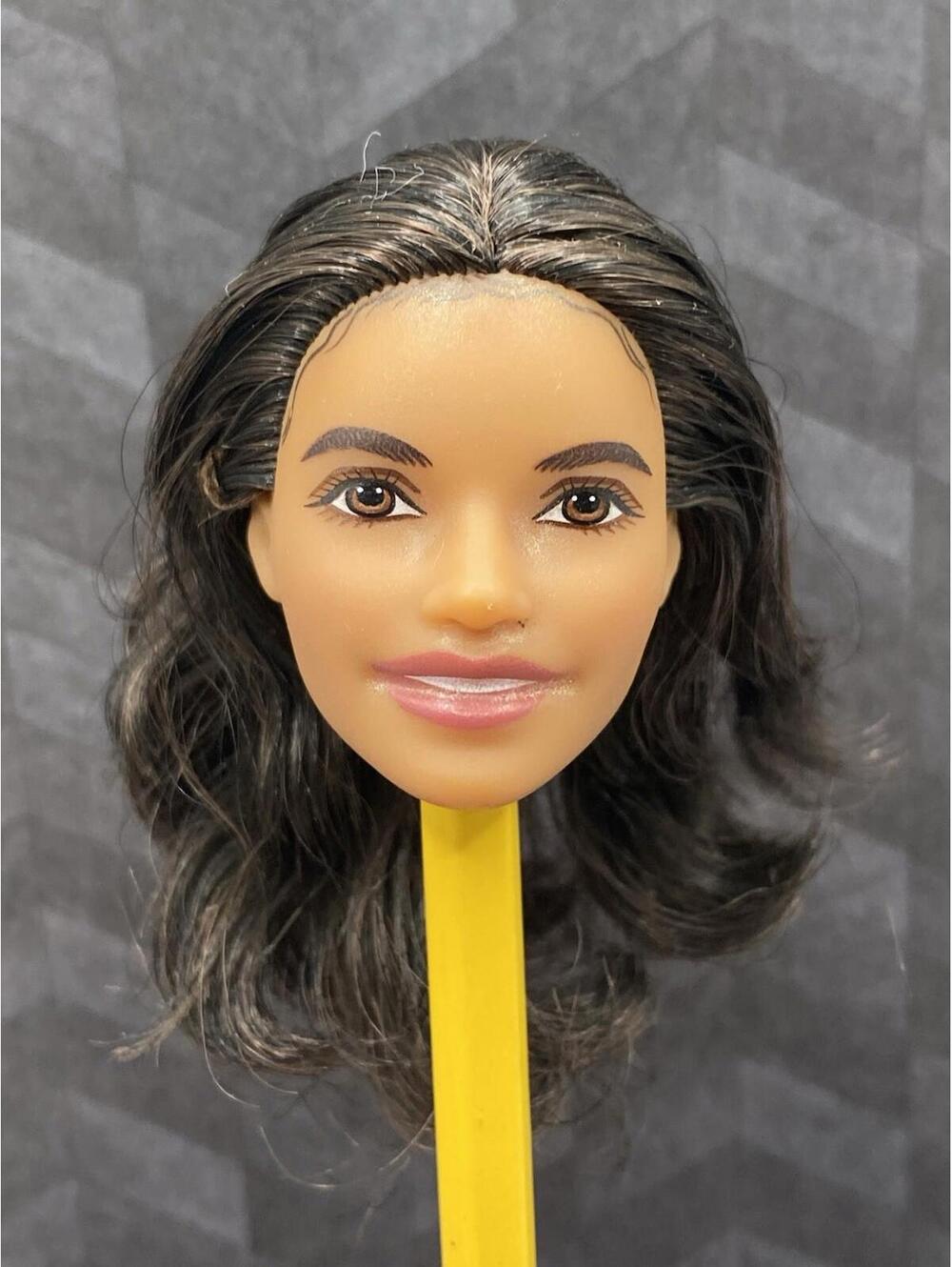 Barbie Head- Rosa Parks Inspiring Women AA for OOAK repaint B17